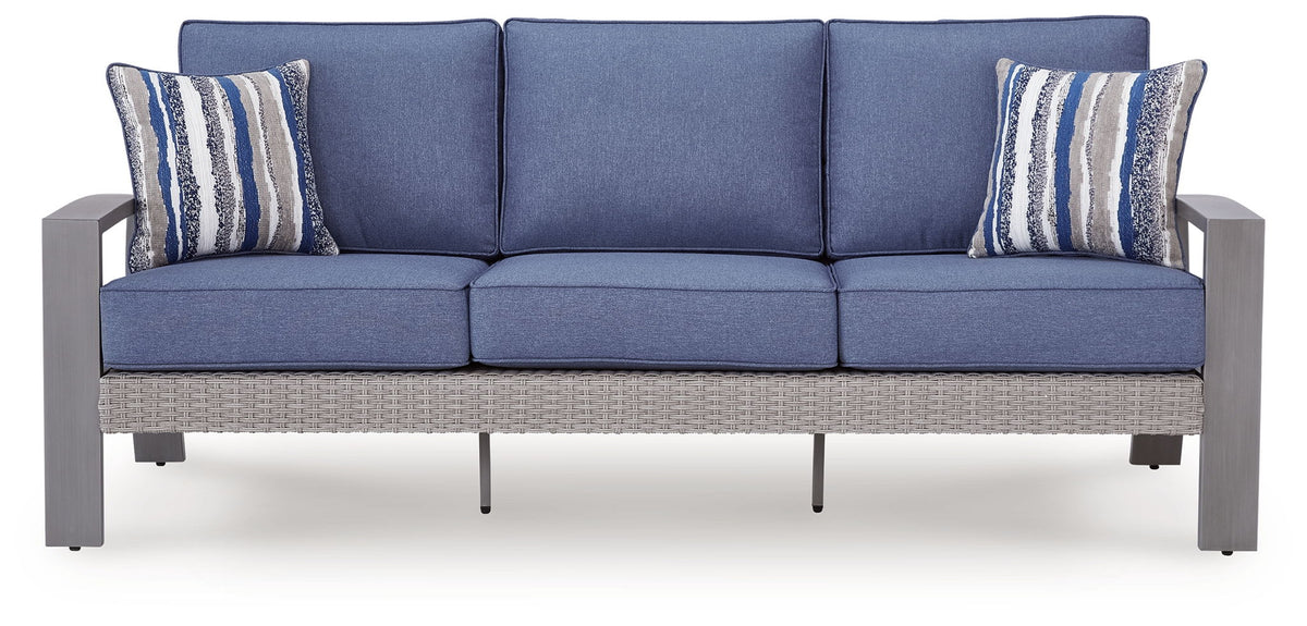 Half Moon Beach - Sofa With Cushion - Blue / Gray by Ashley – view 3