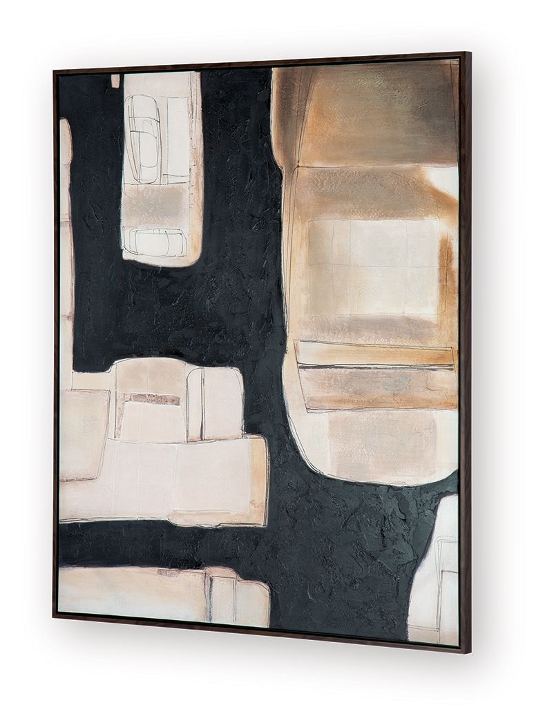 Feyville - Wall Art - Black / Brown / Cream by Ashley – view 3