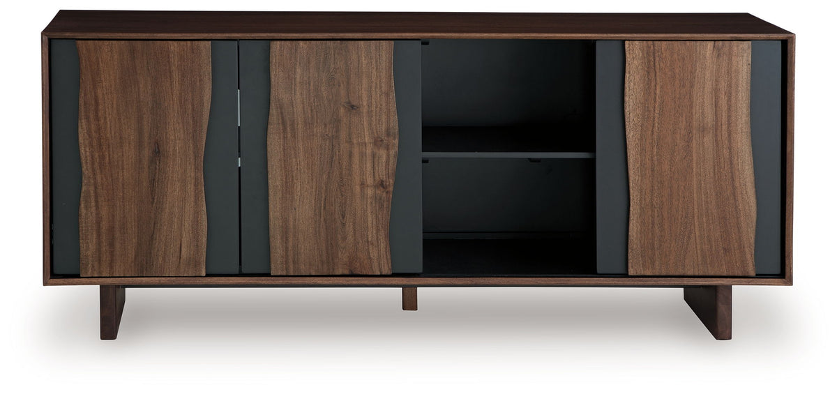 Welby - Accent Cabinet - Brown / Charcoal by Ashley – view 3