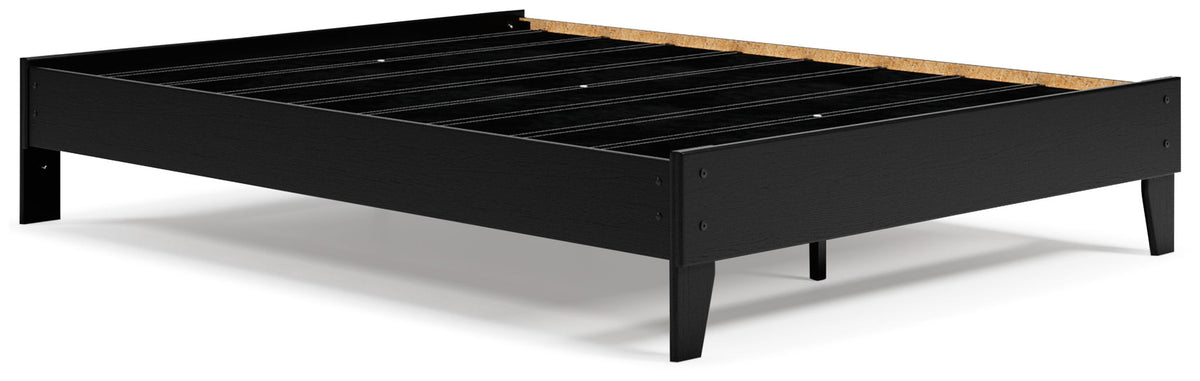 Finch - Queen Platform Bed - Black by Ashley – view 4