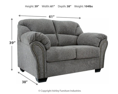 Allmaxx - Loveseat - Pewter – view 3