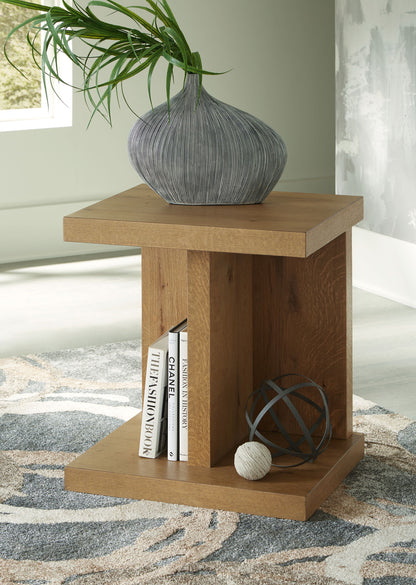 Brinstead - Chair Side End Table - Light Brown by Ashley – view 3