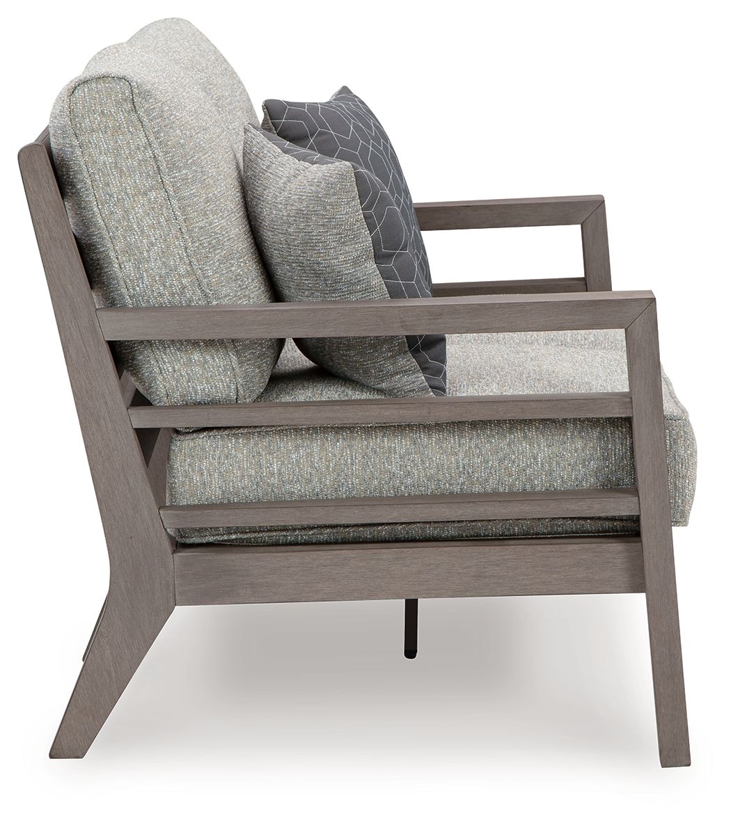 Hillside Barn - Loveseat With Cushion - Gray / Brown by Ashley – view 2