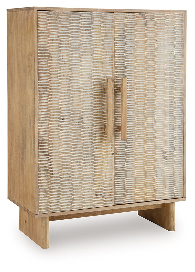 Dallinbury - Accent Cabinet - Natural / White Wash by Ashley – Accent Cabinets