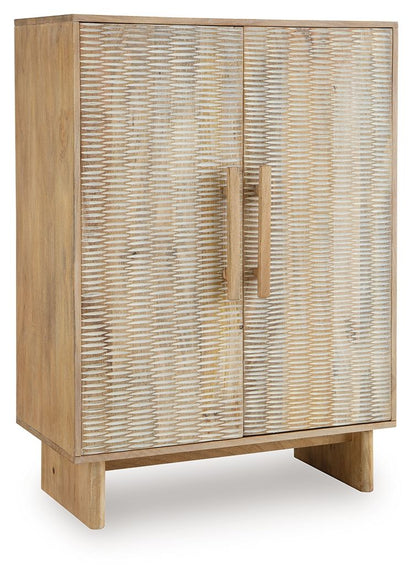 Dallinbury - Accent Cabinet - Natural / White Wash by Ashley – Accent Cabinets
