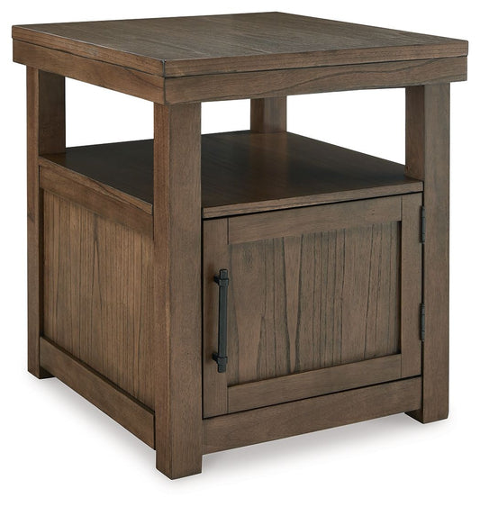 Boardernest - Rectangular End Table - Brown by Ashley – End Tables