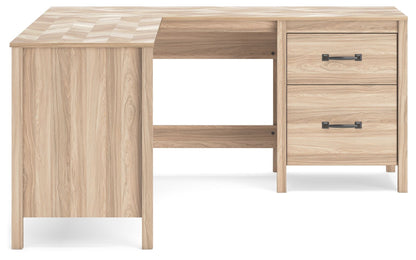 Battelle - 60" Home Office Desk With Return - Tan by Ashley – view 2