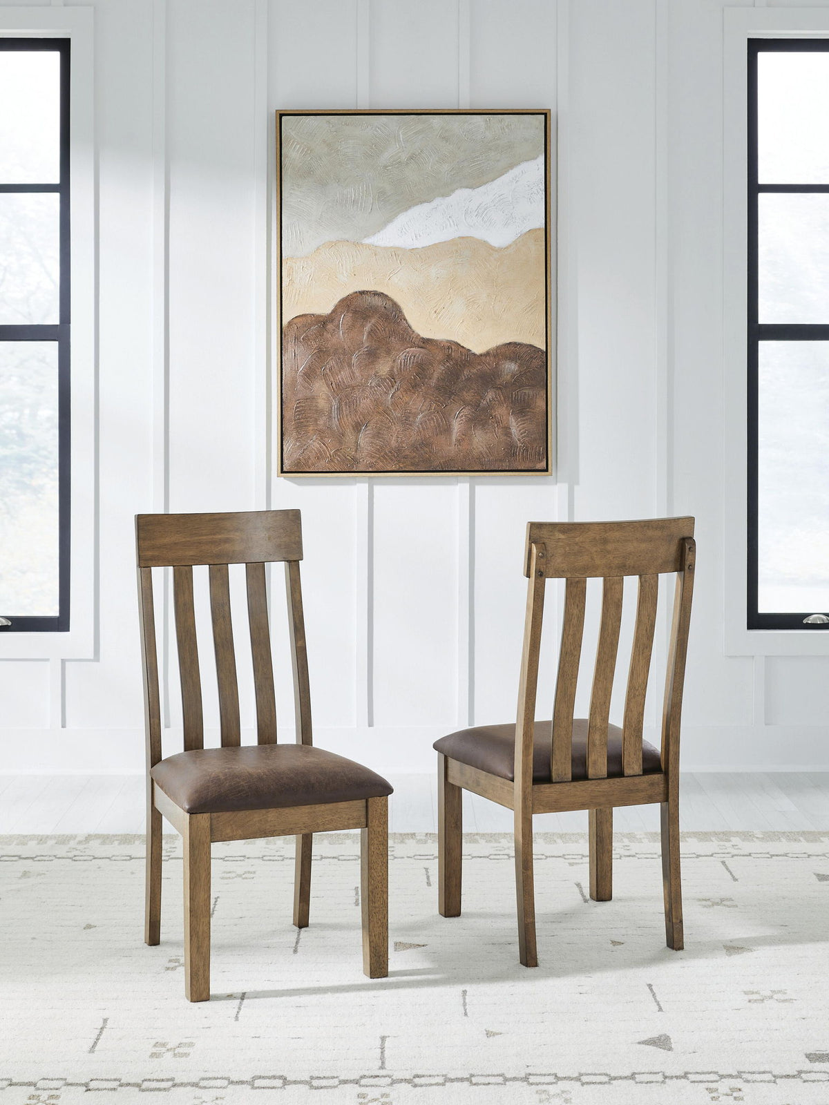 Urbinforte - Dining Upholstered Side Chair (Set of 2) - Light Brown by Ashley – view 3