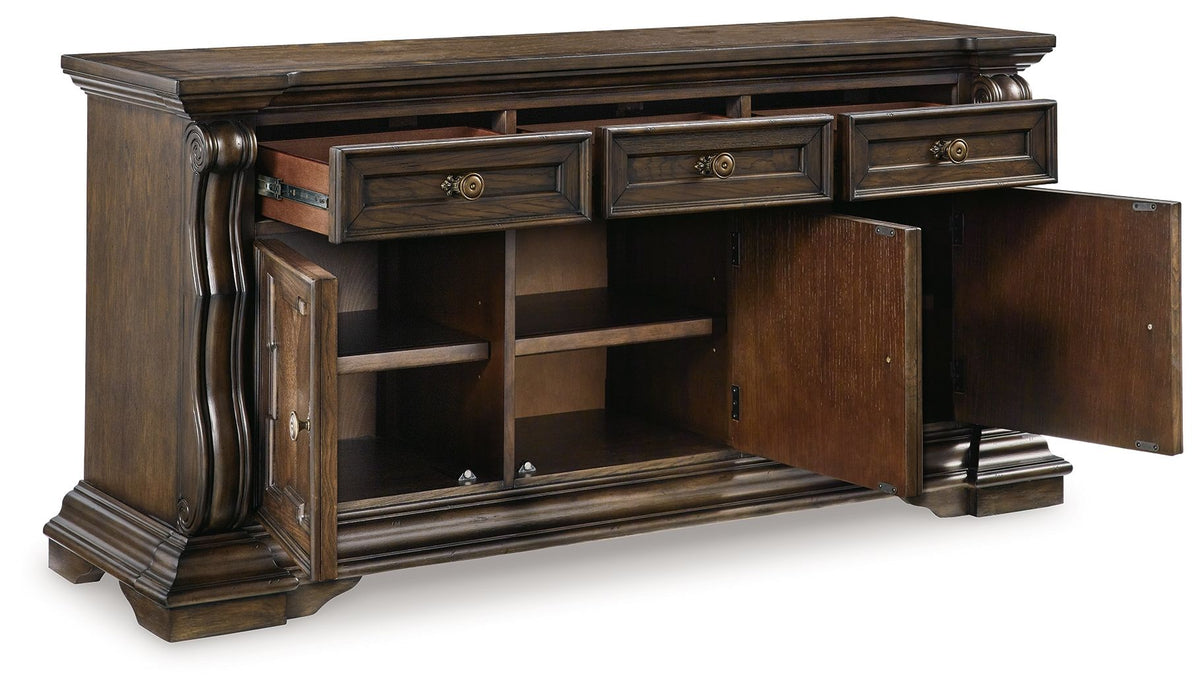 Maylee - Dining Room Buffet - Dark Brown by Ashley – view 4