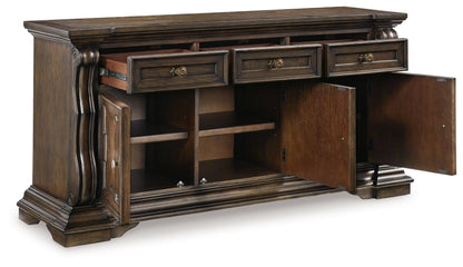 Maylee - Dining Room Buffet - Dark Brown by Ashley – view 4