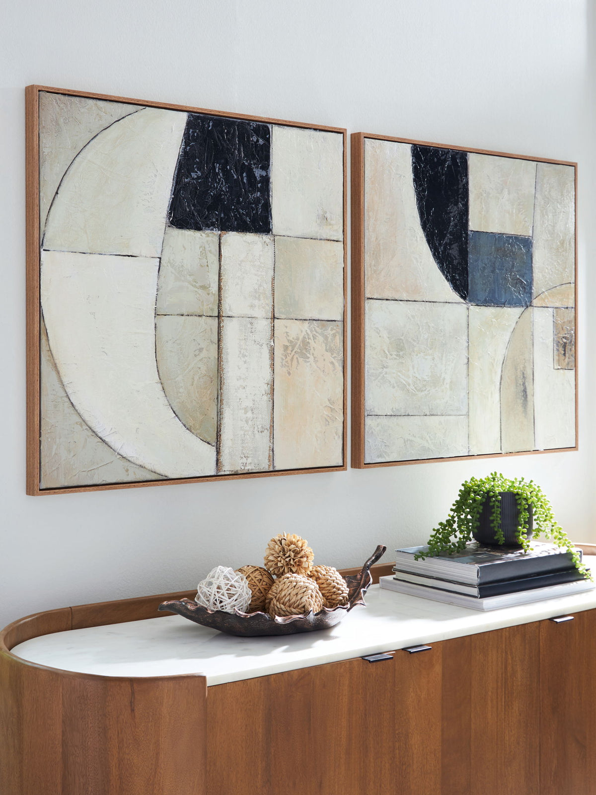 Bexlen - Wall Art Set (Set of 2) - Tan / Taupe / Black by Ashley – view 3