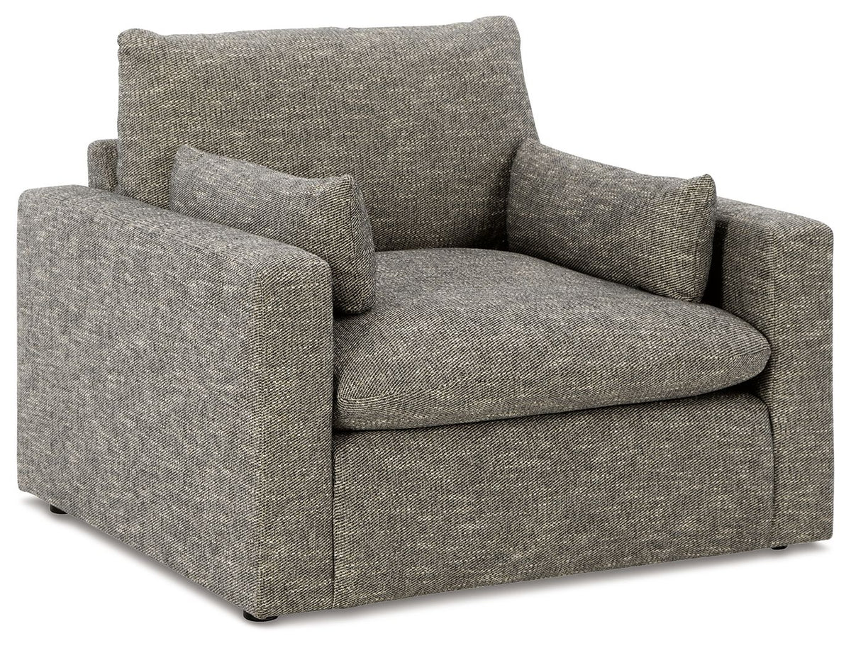 Dramatic - Chair And A Half - Granite – Arm Chairs