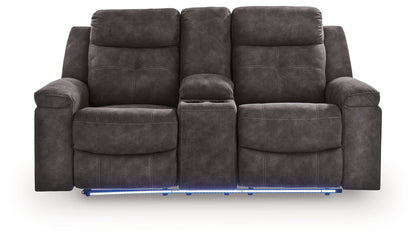 Brysonview - Double Reclining Loveseat With Console - Charcoal – view 3