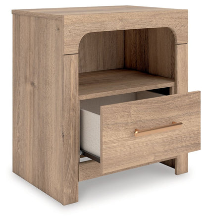 Kinlanni - One Drawer Night Stand - Tan by Ashley – view 3
