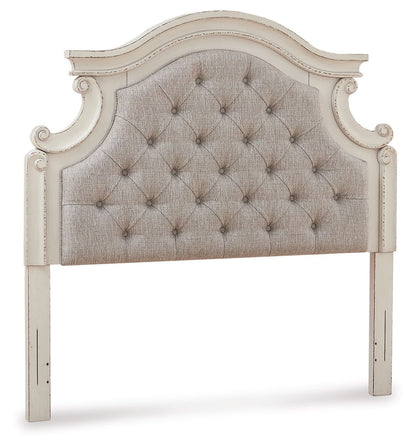 Realyn - Full UPH Panel Headboard - Chipped White by Ashley – Upholstered Headboards