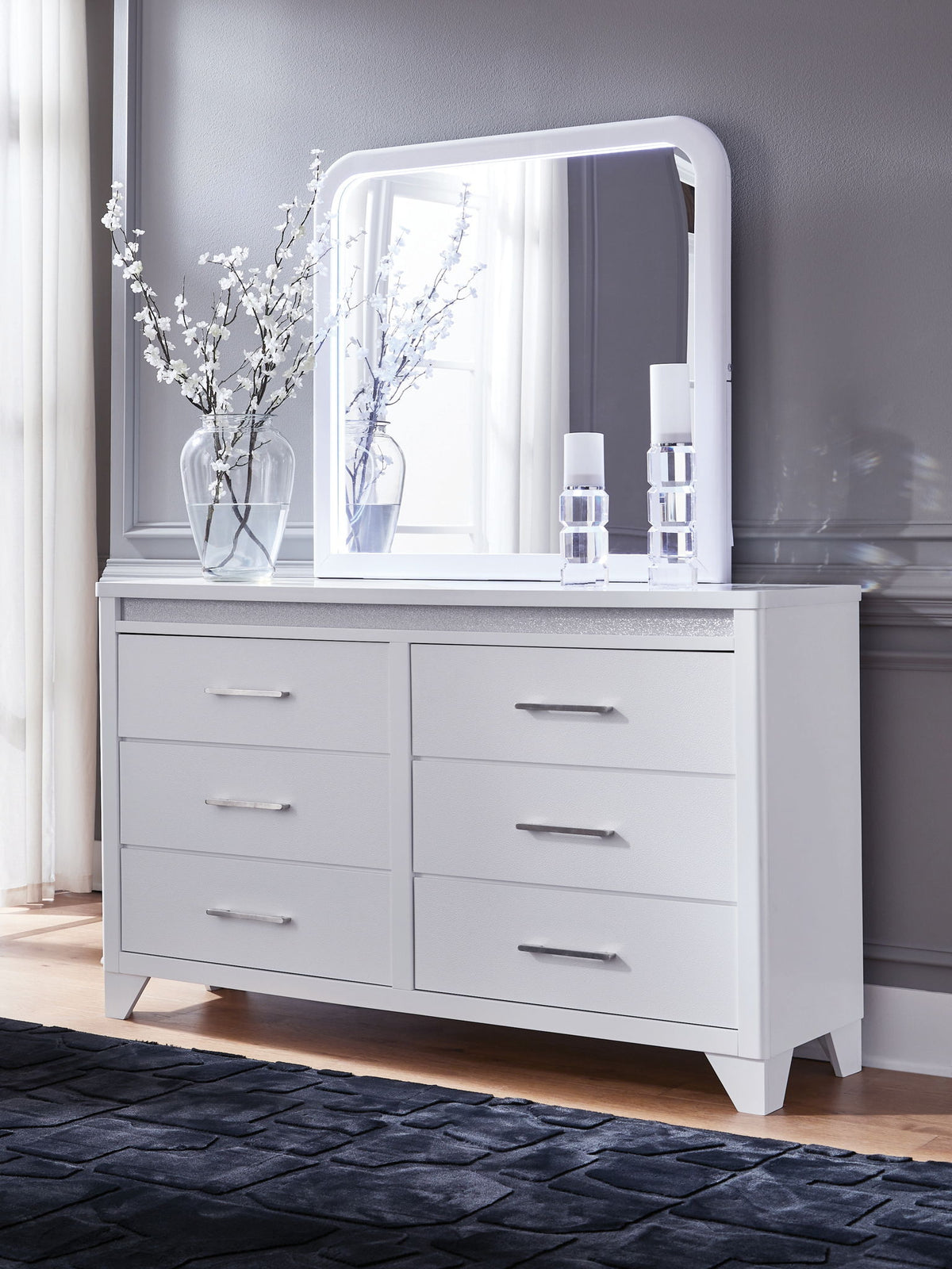 Jarlee - Dresser And Mirror - White by Ashley – view 3