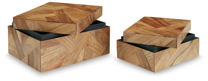 Antford - Box Set (Set of 2) - Brown by Ashley – view 3