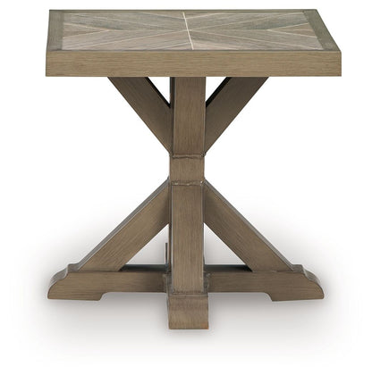 Laguna Heights - Square End Table - Beige by Ashley – view 4