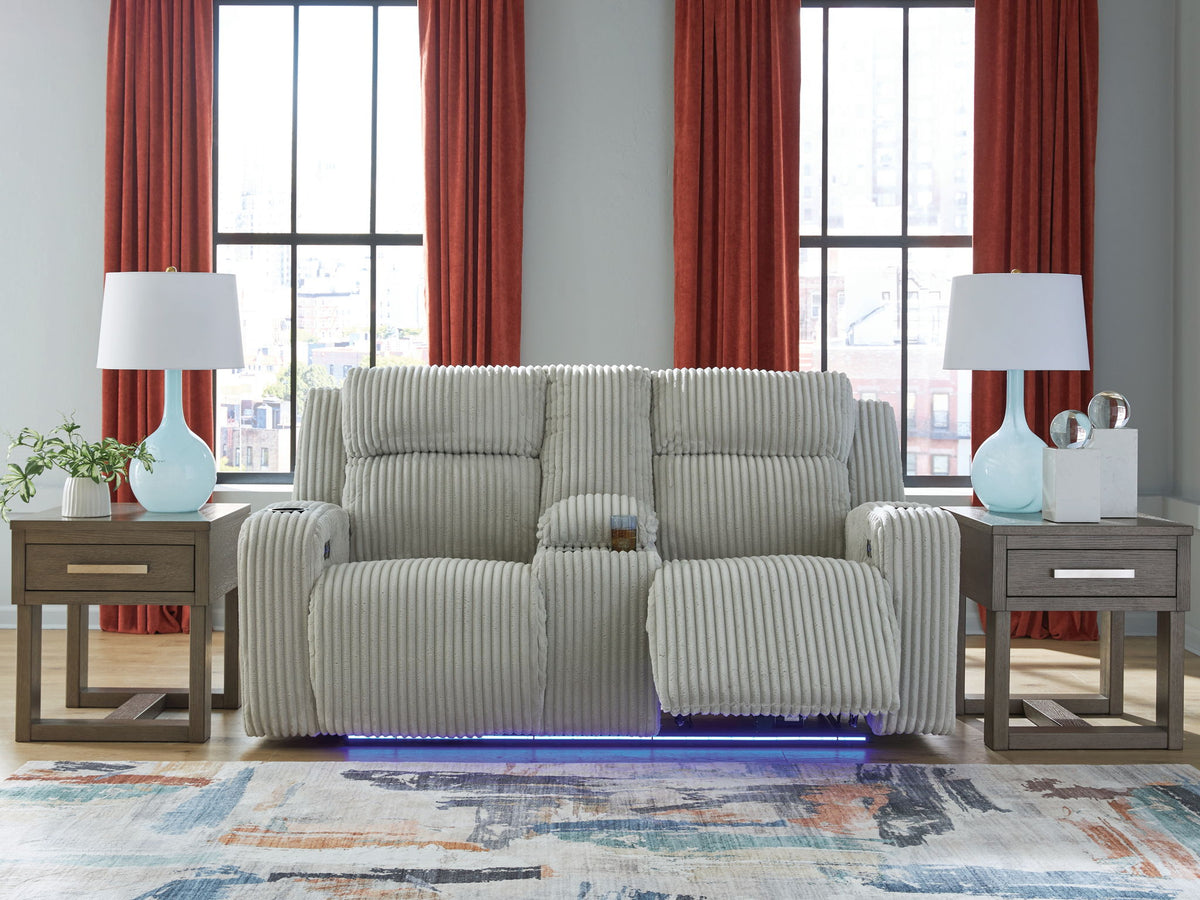 Forest Lake - Power Reclining Loveseat With Console / Adj Headrest by Ashley – view 4