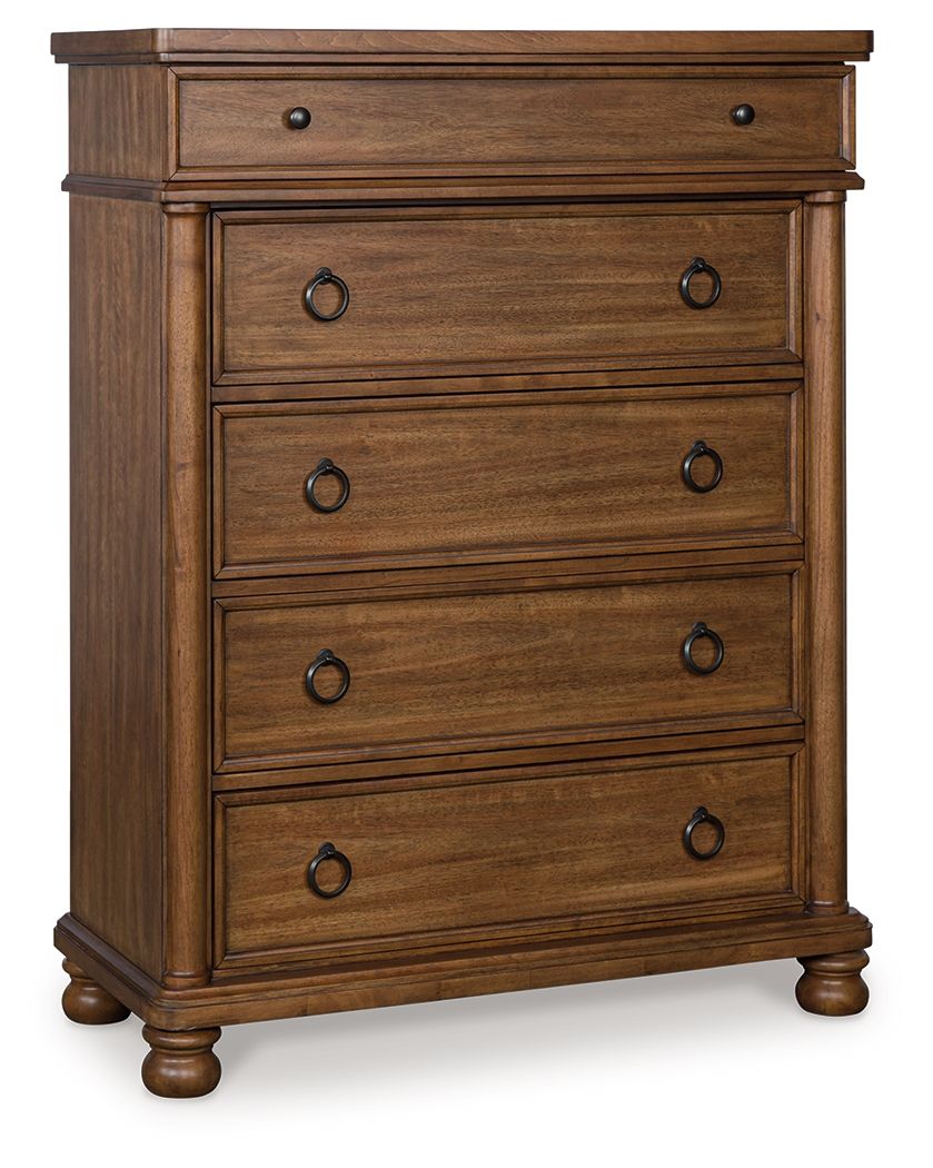 Rowlenstown - Five Drawer Chest by Ashley – view 2