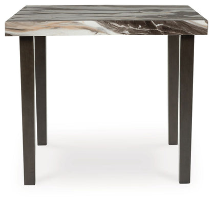 Jeshina - Square Dining Room Counter Table - Dark Brown / Beige by Ashley – view 2