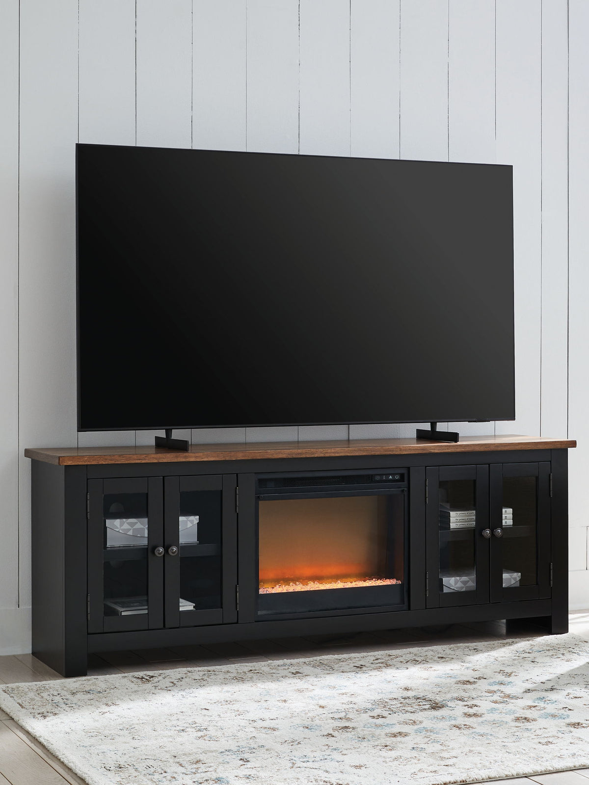 Wildenauer - 76" TV Stand With Electric Fireplace by Ashley – view 4