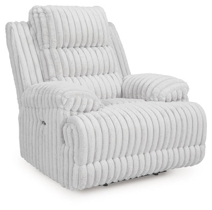 Rhines Falls - Zero Wall Recliner - Alloy by Ashley – Reclining Chairs
