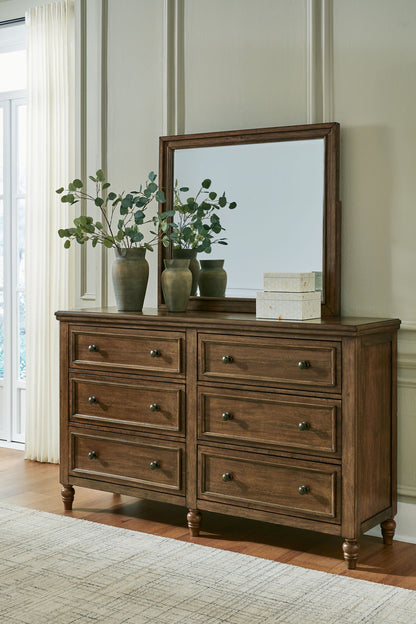 Sturlayne - Dresser And Mirror - Brown – view 3