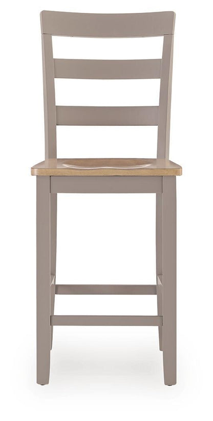 Harperfeld - Barstool (Set of 2) - Natural / Gray by Ashley – view 4