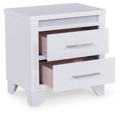 Jarlee - Two Drawer Night Stand - White by Ashley – view 3