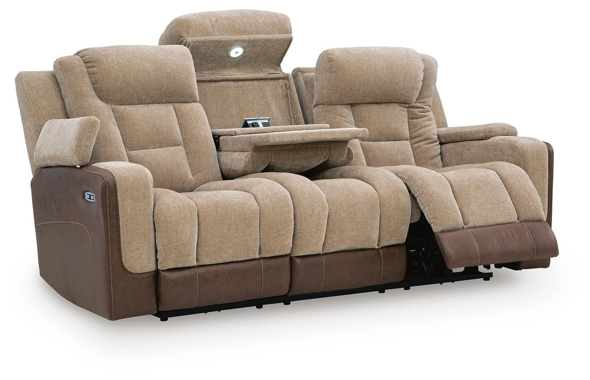 Mixed Motion - Power Reclining Sofa With Adjustable Headrest by Ashley – view 5