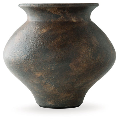Laddlow - Vase - Antique Brown by Ashley – view 4