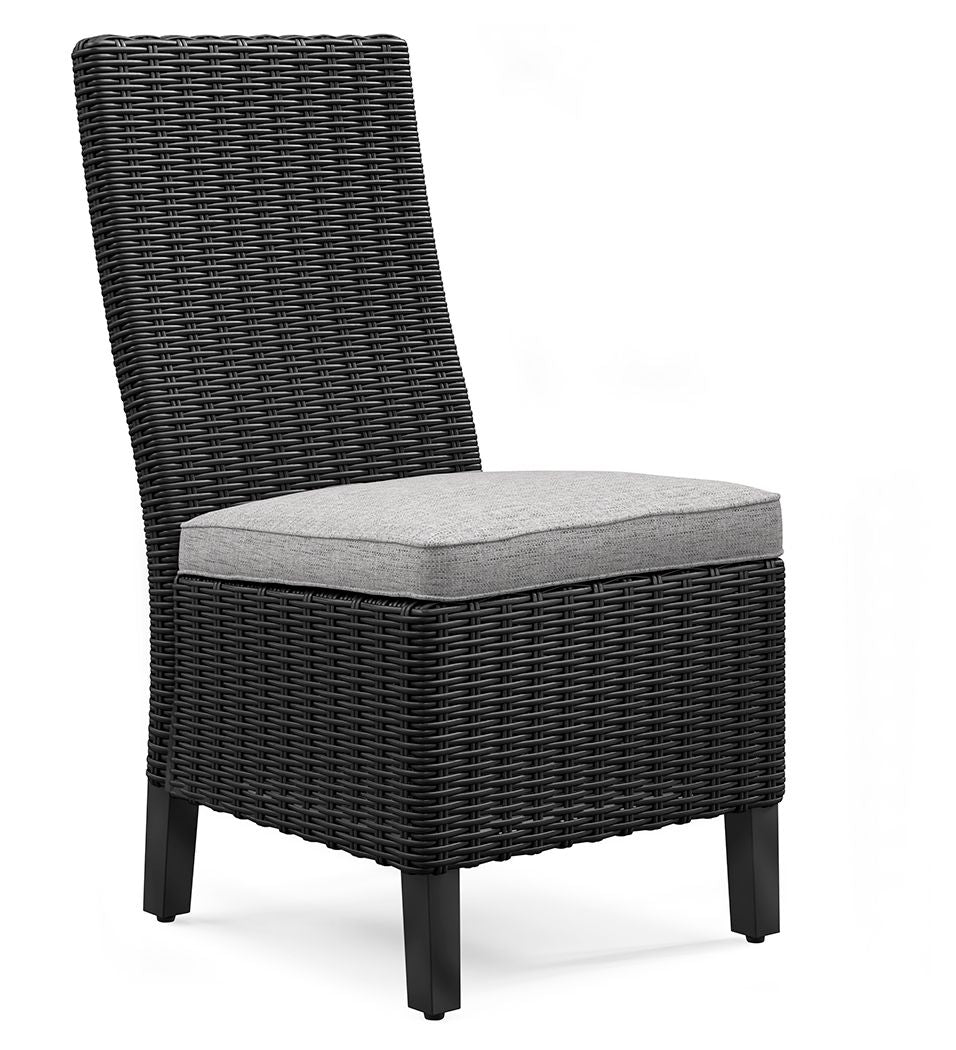 Beachcroft - Side Chair With Cushion (Set of 2) - Black / Light Gray by Ashley – view 3