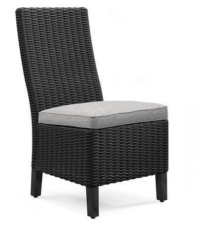 Beachcroft - Side Chair With Cushion (Set of 2) - Black / Light Gray by Ashley – view 3