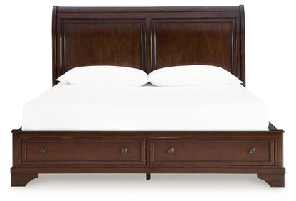 Trellington - King Sleigh Storage Bed - Brown by Ashley – view 3