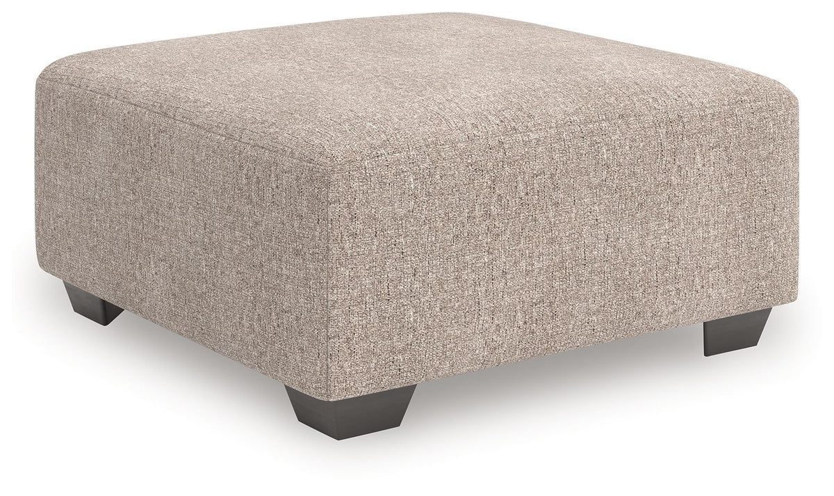 Newellen - Oversized Accent Ottoman - Beige – Accent Ottomans