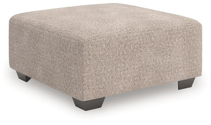 Newellen - Oversized Accent Ottoman - Beige – Accent Ottomans