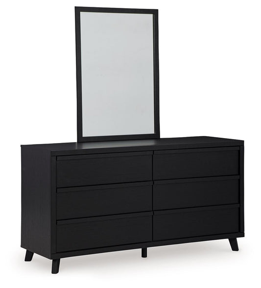Danziar - Dresser And Mirror - Black by Ashley – view 2