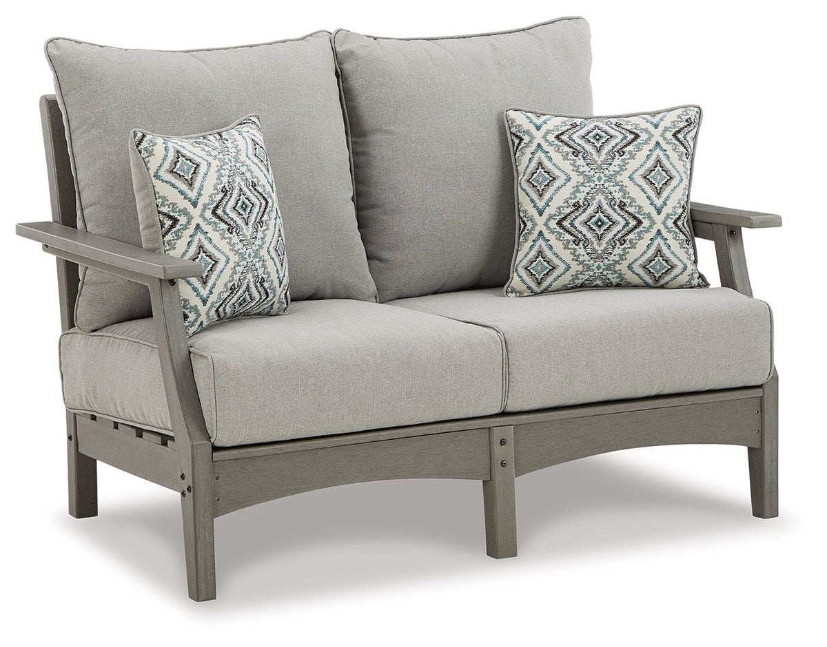 Visola - Loveseat With Cushion - Gray by Ashley – Loveseats