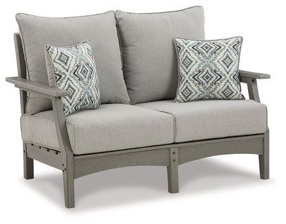 Visola - Loveseat With Cushion - Gray by Ashley – Loveseats