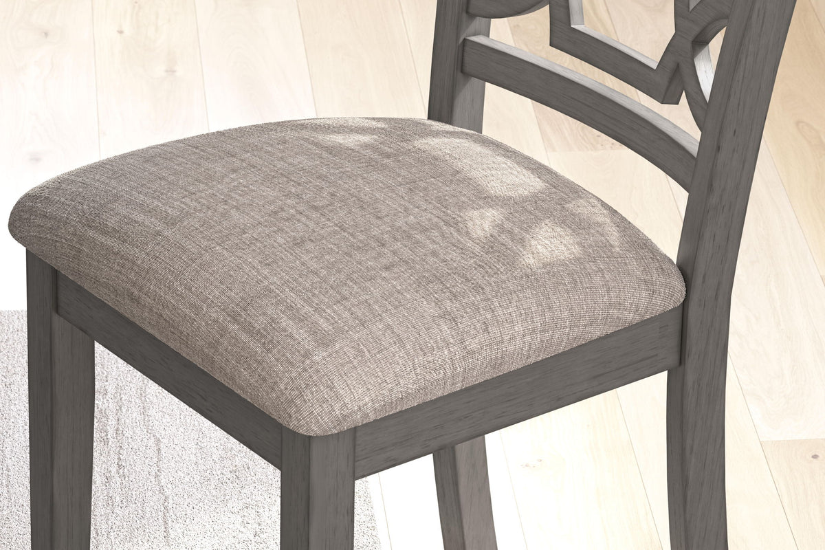 Wrenning - Dining Room Table Set (Set of 6) - Gray by Ashley – view 4