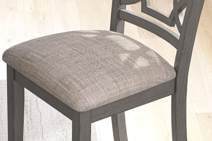 Wrenning - Dining Room Table Set (Set of 6) - Gray by Ashley – view 4