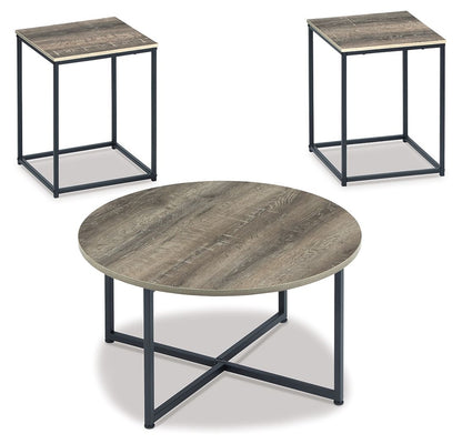 Wadeworth - Occasional Table Set (Set of 3) - Brown / Beige by Ashley – Table Sets