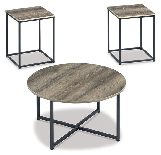 Wadeworth - Occasional Table Set (Set of 3) - Brown / Beige by Ashley – Table Sets