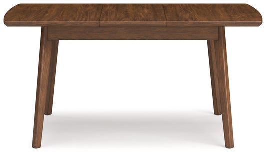 Lyncott - Rectangular Dining Room Butterfly Extension Table - Brown by Ashley – view 2