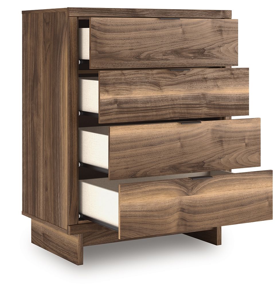 Chirason - Four Drawer Chest - Brown by Ashley – view 4