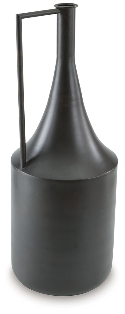 Zainforth - Vase - 20" - Distressed Brown by Ashley – Vases & Jars