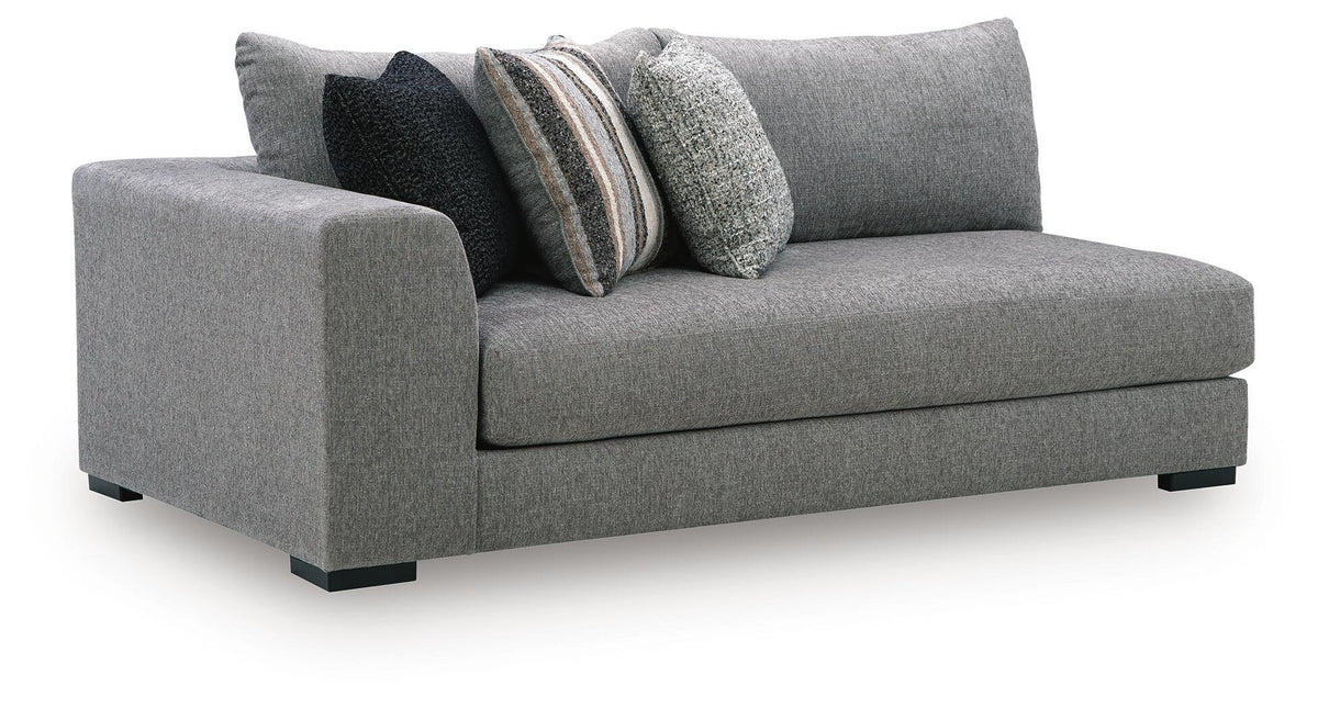 Creston Heights - LAF Corner Chaise - Smolder by Ashley – Chaises