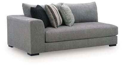 Creston Heights - LAF Corner Chaise - Smolder by Ashley – Chaises