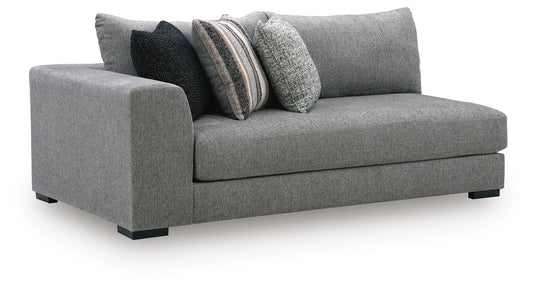 Creston Heights - LAF Corner Chaise - Smolder by Ashley – Chaises